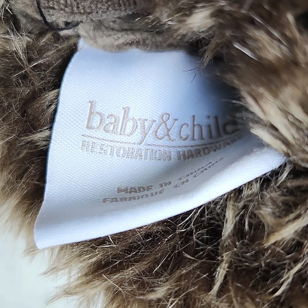 RESTORATION HARDWARE ARTIC FOX BABY BOOTIES